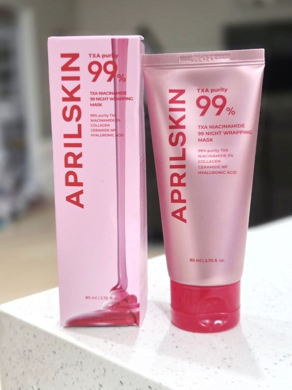 AprilSkin 99% TXA Night Wrapping Mask - Pink